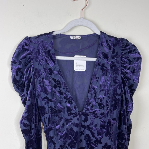 Free People Purple Deep Sea Combo Magic Hour Bodysuit NWT Size Small - Picture 4 of 9